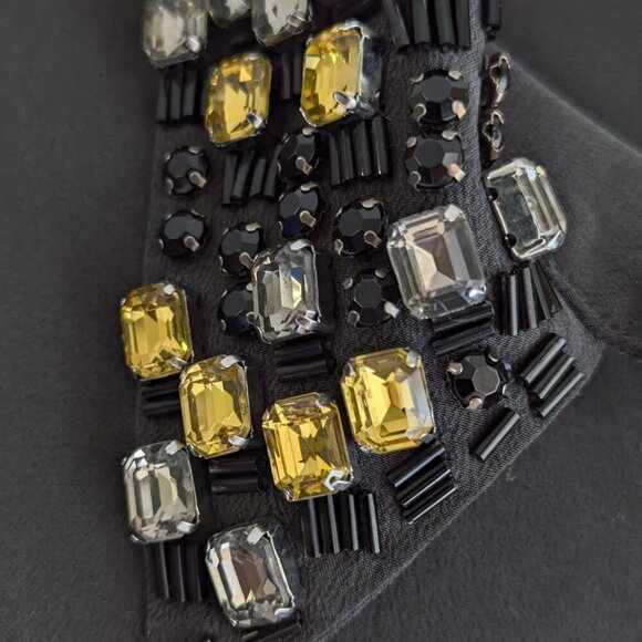 Equipment Bedazzled Collar Silk Button Down Shirt - Picture 4 of 10